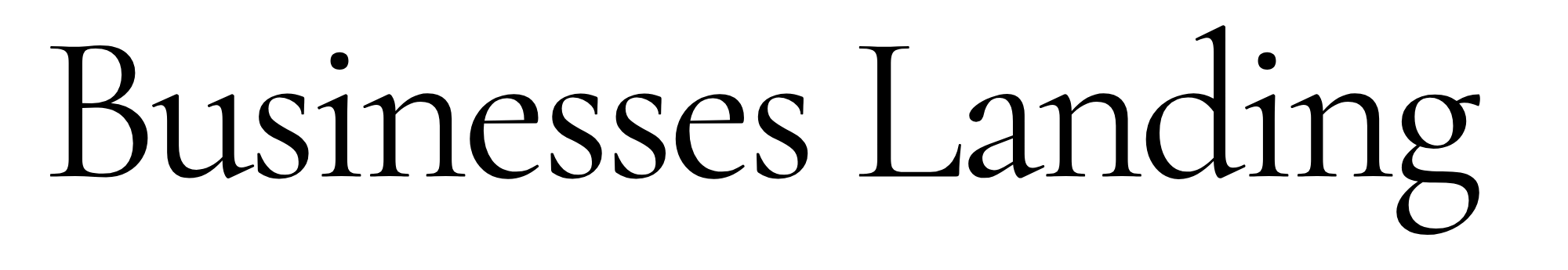 Businesses Landing Logo black